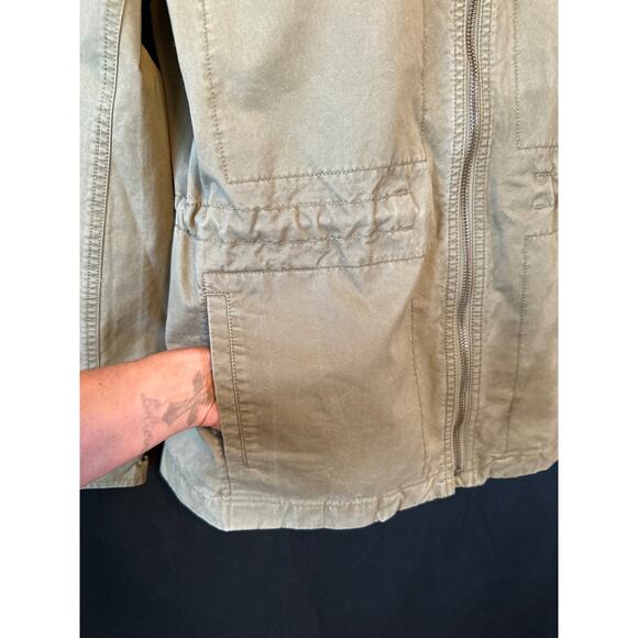 J CREW Military Green Gorpcore Streetwear Utility wear Zip Jacket M - Picture 4 of 16